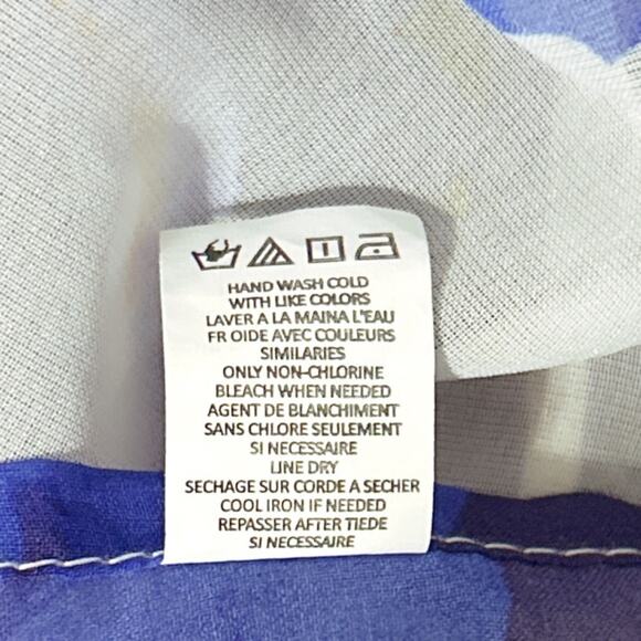 Echo Floral Sheer Swim Coverup Deep V-Neck and Drawstring One Size - Picture 8 of 8